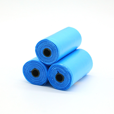 15 PCS/roll Βιοδιασπώμενες σακούλες σκουπιδιών για κατοικίδια Τ-shirt σακούλα Τύπος σακούλας για σκύλους