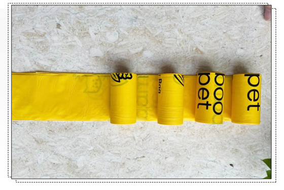 Χωρίς πλαστικό και οικολογικά συνειδητό Custom Corn Starch Dog Dung Bag για βιοδιασπώμενα απόβλητα