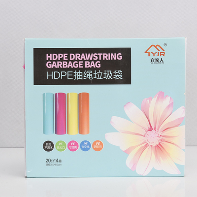 60 λίτρα σχοινιάρικο σάκο σκουπιδιών HDPE/LDPE/LLDPE για την αγορά Πιστοποιητικό οκ κομποστοποίηση