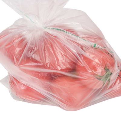 Διαφανής συσκευασία τροφίμων HDPE επίπεδη σακούλα σε ρόλο για φρούτα λαχανικά δείγμα ψωμιού
