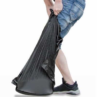5-50 μm πάχος HDPE/LDPE/LLDPE Μαύρο σάκο σκουπιδιών από για τις ανάγκες των πελατών