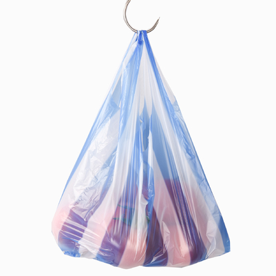 Υπερμάρκετ HDPE Drawstring Μαύρη πλαστική ασφάλεια τετραγωνική κάτω τσάντα με ανταγωνιστική
