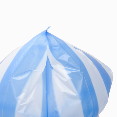 Υπερμάρκετ HDPE Drawstring Μαύρη πλαστική ασφάλεια τετραγωνική κάτω τσάντα με ανταγωνιστική