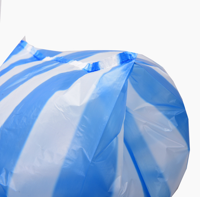 Υπερμάρκετ HDPE Drawstring Μαύρη πλαστική ασφάλεια τετραγωνική κάτω τσάντα με ανταγωνιστική