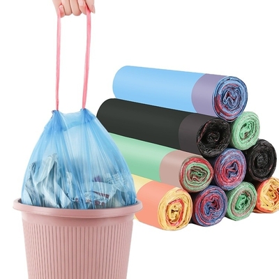 Προσαρμοσμένο σχεδιασμό Eco Friendly Drawstring Bin Liner για τη διαχείριση των βαρέων αποβλήτων
