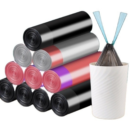 Προσαρμοσμένο σχεδιασμό Eco Friendly Drawstring Bin Liner για τη διαχείριση των βαρέων αποβλήτων