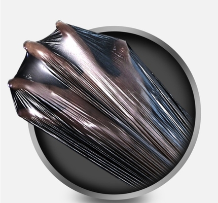 Μαύρες σακούλες απορριμμάτων από HDPE/LDPE/LLDPE με σφραγισμένο σφραγισμό με ισχυρό άστρο για σκεπάσματα απορριμμάτων γραφείου