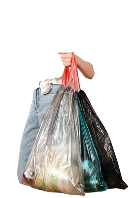 Σάκοι απορριμμάτων με σχοινί HDPE σε κυλίνδρους για την απόρριψη και την αποχέτευση οικιακών αποβλήτων
