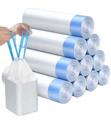Σάκοι απορριμμάτων με σχοινί HDPE σε κυλίνδρους για την απόρριψη και την αποχέτευση οικιακών αποβλήτων