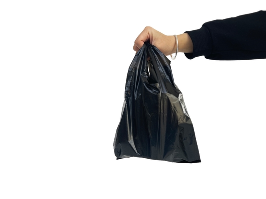 Τυπώστε λογότυπο PET PETAL PE Custom Plastic Bag με Flexiloop Handle και Custom Print