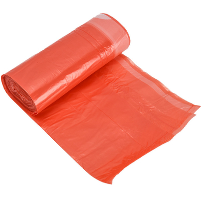 Μαύρη τσάντα απορριμμάτων HDPE με σχοινί για εύκολη και υγιεινή συλλογή αποβλήτων