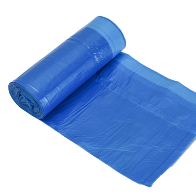 Μαύρη τσάντα απορριμμάτων HDPE με σχοινί για εύκολη και υγιεινή συλλογή αποβλήτων