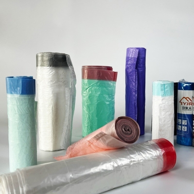 Ατομικά διπλωμένες HDPE πλαστικές σακούλες απορριμμάτων
