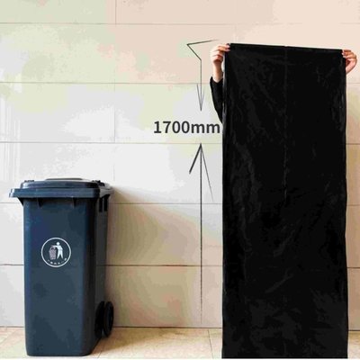 Εύκολη HDPE μαύρη πλαστική σακούλα απορριμμάτων μπορεί να περιέχει και φιλική προς το περιβάλλον διάθεση αποβλήτων