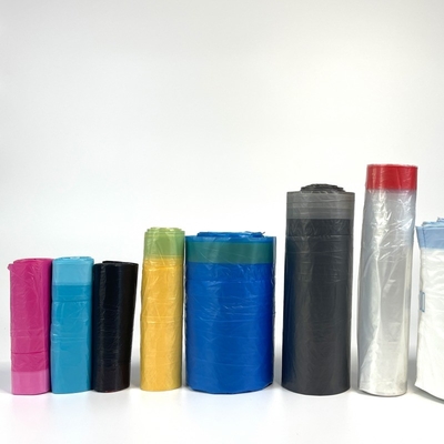 Εκτύπωση Offset Clear 5 Pieces Roll Set πλαστική σακούλα σκουπιδιών Προσαρμοσμένη παραγγελία από ψηλά