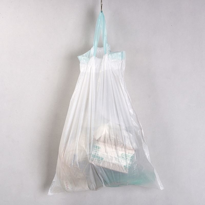 Περιβαλλοντικά φιλική HDPE βαριά τσάντα σκουπιδιών με πλαστική ταινία