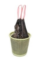 HDPE/LDPE 13 γαλόνια βιοδιασπώμενη σακούλα απορριμμάτων σε κυλίνδρους σε μπεζικό χρώμα με υλικό LLDPE