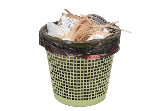 HDPE/LDPE 13 γαλόνια βιοδιασπώμενη σακούλα απορριμμάτων σε κυλίνδρους σε μπεζικό χρώμα με υλικό LLDPE