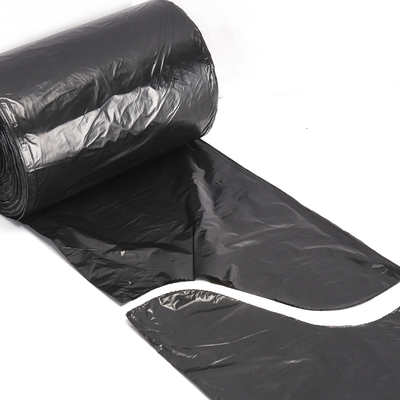Μπεζ PE πλαστικό HDPE/LDPE Flap Tie σκουπίδια σκουπιδιών για άμεση προσαρμοσμένη επωνυμία