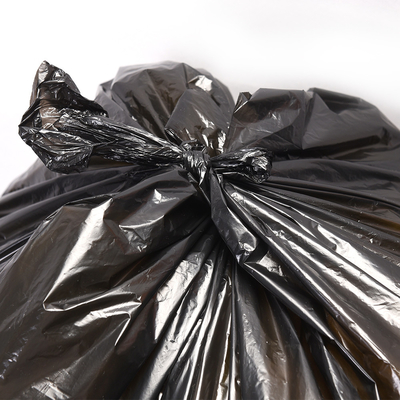 Μπεζ PE πλαστικό HDPE/LDPE Flap Tie σκουπίδια σκουπιδιών για άμεση προσαρμοσμένη επωνυμία