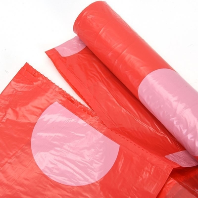 HDPE σακούλα σκουπιδιών με σχοινί και πιστοποιητικό OK κομποστοποίηση για διαχείριση αποβλήτων