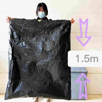 Επεξεργασία επιφάνειας ανάγλυφη LDPE Black Star Seal Μεγάλες σακούλες σκουπιδιών για την επιχείρησή σας