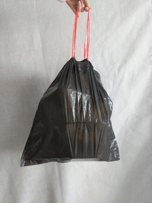 15Pcspack Drawstring σακούλα σκουπιδιών πλαστικό πολύχρωμα σκουπιδοειδές για την κουζίνα
