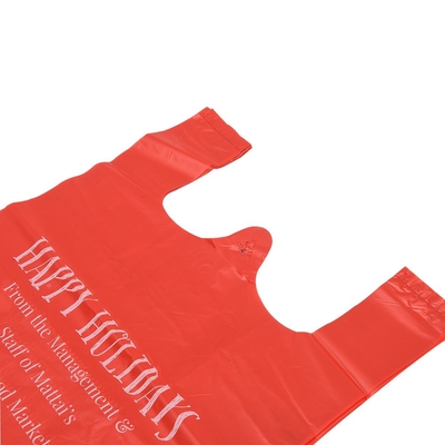 HDPE Custom Pattern Widen Handle T-shirt πλαστική σακούλα για τα απόβλητα τροφίμων και την απόρριψη