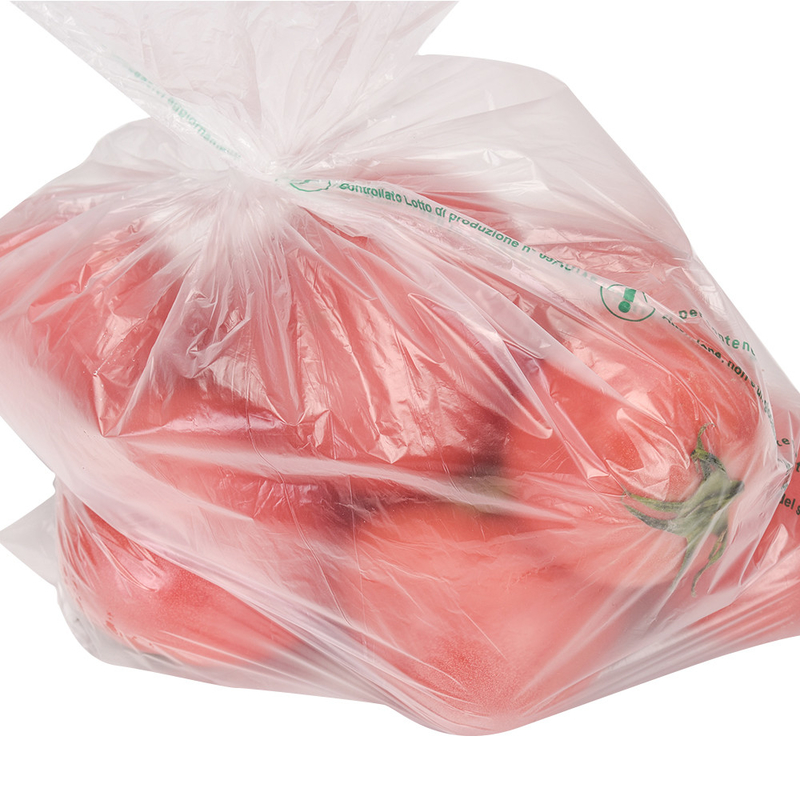 Διαφανής συσκευασία τροφίμων HDPE επίπεδη σακούλα σε ρόλο για φρούτα λαχανικά δείγμα ψωμιού