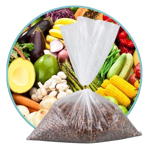 Υλικό HDPE/LDPE/LLDPE: πλαστικές σακούλες για τα οικιακά τρόφιμα στα σούπερ μάρκετ