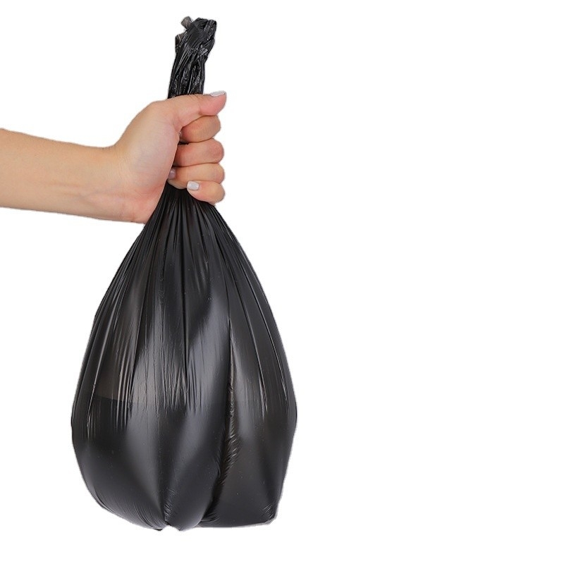 Μαύρες σακούλες απορριμμάτων από HDPE/LDPE/LLDPE με σφραγισμένο σφραγισμό με ισχυρό άστρο για σκεπάσματα απορριμμάτων γραφείου