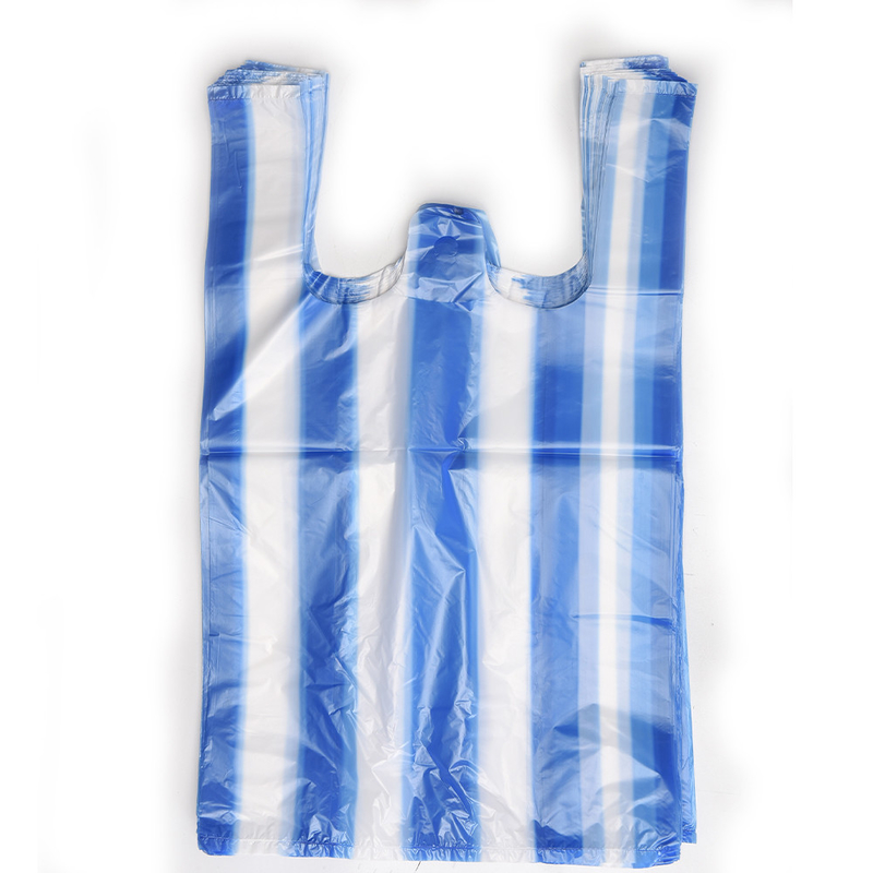 Προσαρμοσμένα HDPE LDPE LLDPE T-Shirt πλαστικές τσάντες αγορών για τις ανάγκες των επιχειρήσεων