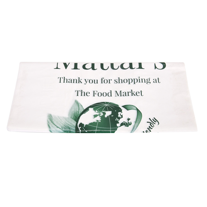 Τυπώστε λογότυπο PET PETAL PE Custom Plastic Bag με Flexiloop Handle και Custom Print