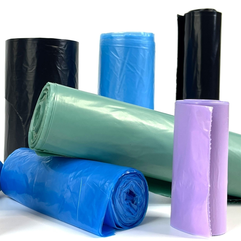 Τύπο Offset Επιφάνεια χειρισμός LDPE πλαστική σακούλα σκουπιδιών σε ρόλο για μπεζά σκουπιδοτενεκέ