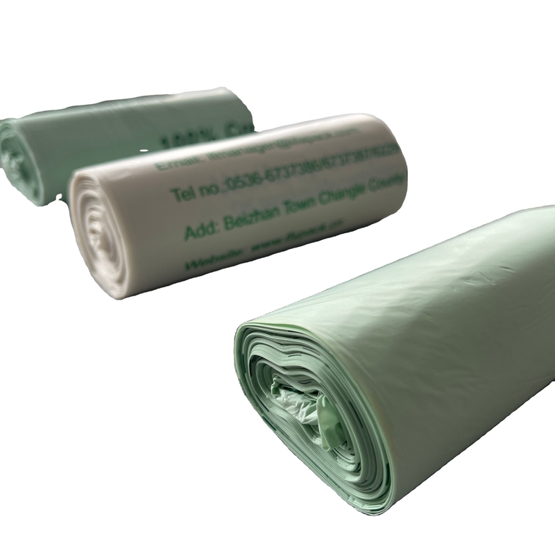 Παραγγελία προσαρμοσμένη αποδέχεται 35L Biodegradable bin liners για φιλική προς το περιβάλλον διάθεση αποβλήτων